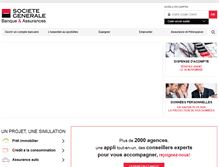 Tablet Screenshot of particuliers.societegenerale.fr