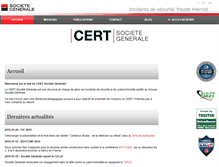 Tablet Screenshot of cert.societegenerale.com